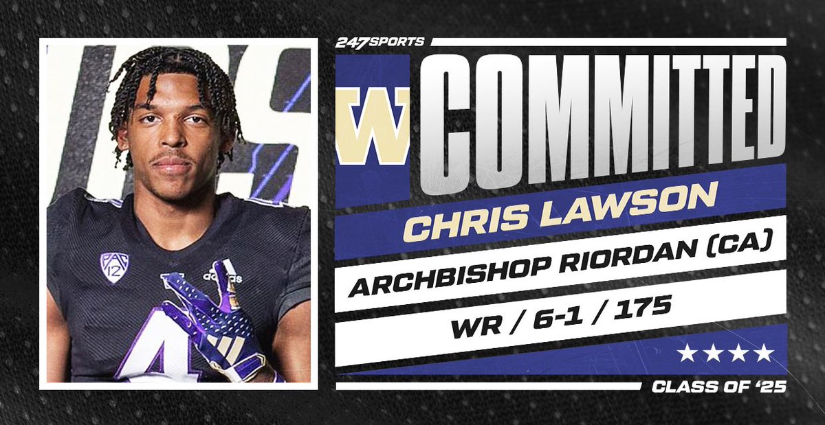 BREAKING: San Francisco (Calif.) Archbishop Riordan receiver Chris Lawson has just announced his commitment to Washington and he breaks down why he picked the Huskies 247sports.com/college/washin…