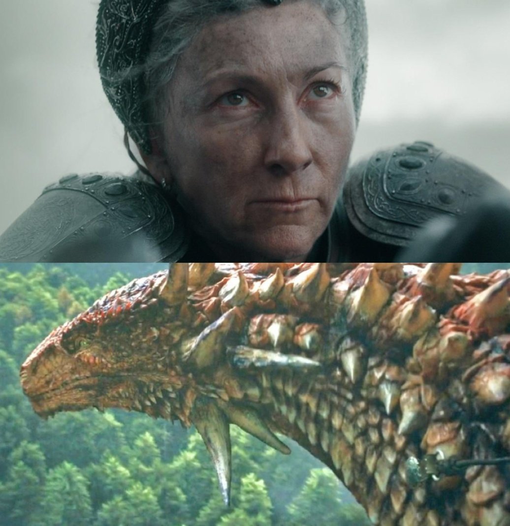 rhaeggall's tweet photo. Rhaenys e Meleys tiveram poucos momentos em tela, mas foi o suficiente para fazer o público se cativar com elas. Uma das melhores conexões entre dragão e montador, esse episódio foi excelente e vai ficar marcado como um dos melhores dessa série.
#HouseOfTheDragon https://t.co/onxvco8ese