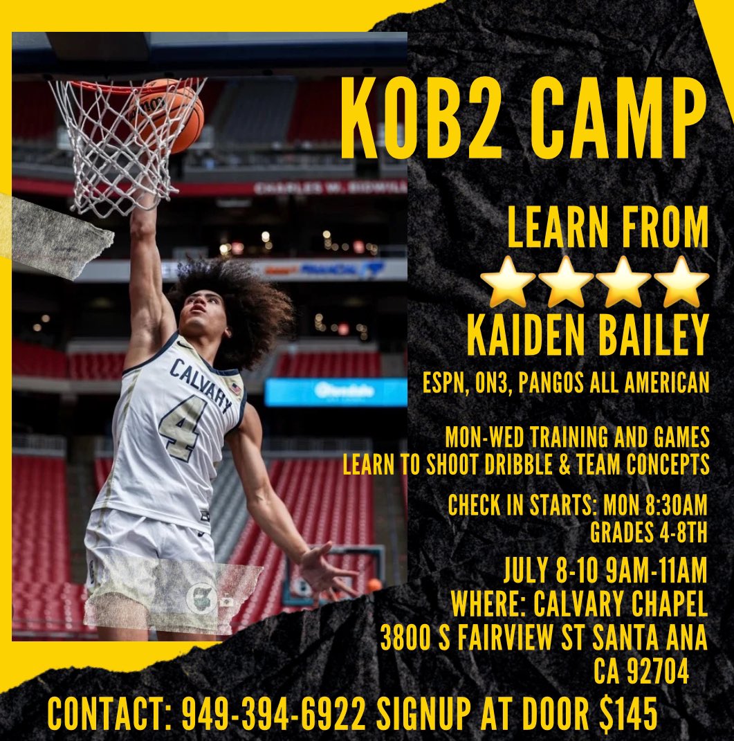James Bailey (@jamesbailey13th) on Twitter photo Camp Starts in morning, check in 8:30-9am
Still time to get in- Grades 4-8th <a href="/KOBKingsofBask1/">K.O.B - Kings of Basketball</a> <a href="/Kobailey_2/">Kaiden Bailey</a> <a href="/jamesbailey13th/">James Bailey</a> Camp Starts in morning, check in 8:30-9am
Still time to get in- Grades 4-8th <a href="/KOBKingsofBask1/">K.O.B - Kings of Basketball</a> <a href="/Kobailey_2/">Kaiden Bailey</a> <a href="/jamesbailey13th/">James Bailey</a>