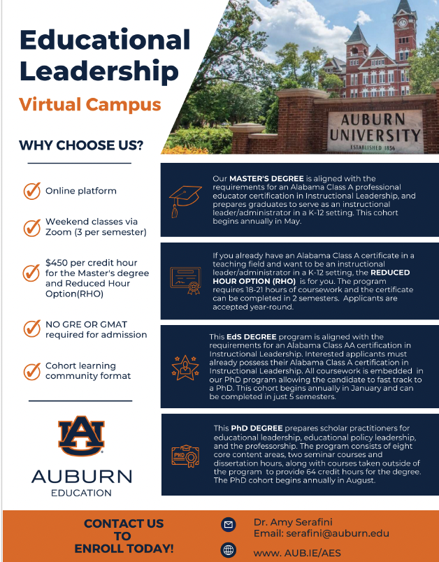 Have you dreamed of being an Auburn Tiger? If so, now is the time. I hope to make your acquaintance next week. #WarEagle