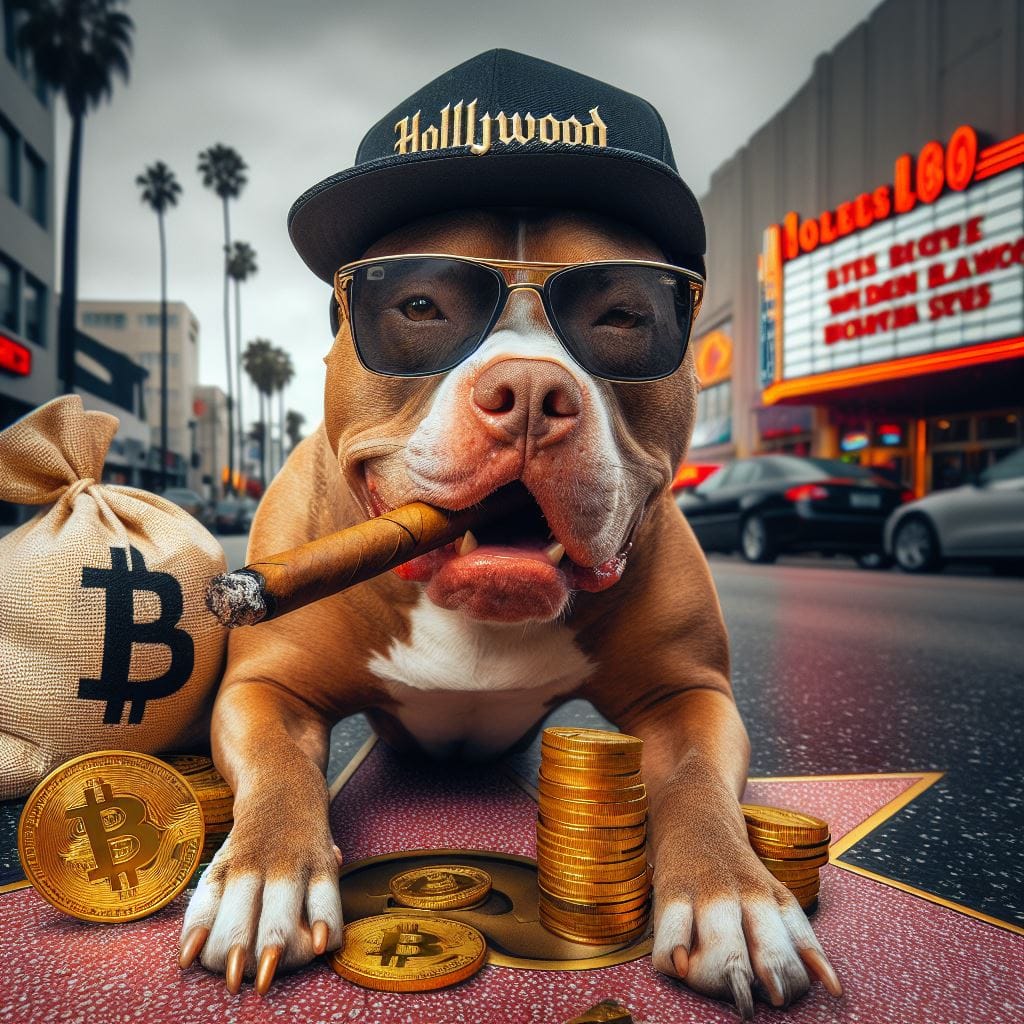 BibuToken's tweet photo. Bitbull Paw Newman gets Hollywood's highest honor with a star on the Walk Of Fame. Congrats Paw!! Are YOU living YOUR best #BitbullLife?!? $BIBU to the moon 🚀 !!! https://t.co/Cgh2lDQe1C