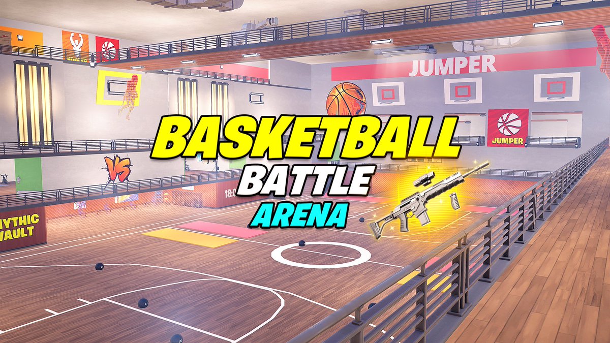 EllisPl4ys's tweet photo. Some Screenshots of Basketball battle Arena

"Welcome to the ultimate action packed combat team deathmatch basketball battle arena!"

Find it in Fortnite: 6453-2309-2604
#Fortnite #FortniteCreative https://t.co/wtvmehvZGE