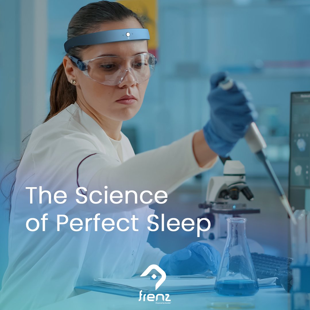 Did you know that achieving quality sleep is more about science than luck?
The FRENZ Brainband leverages non-invasive sound therapy (C-BTI) and pink noise to help you sleep deeper and wake up refreshed. With 6 advanced sensors including EEG, EMG, EOG, Gyroscope, and