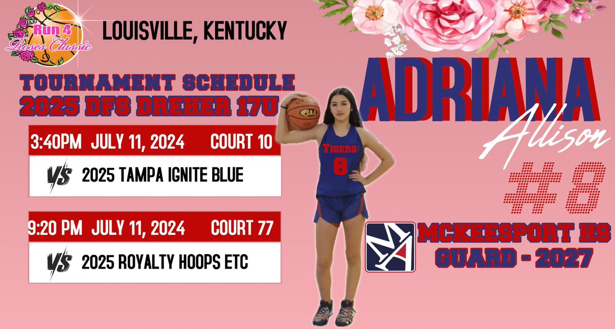Adriana Allison (@adrianaallison_) on Twitter photo 🚨🚨🚨Here’s my updated schedule for the Run 4 the Roses Classic tournament! 💙❤️📍Louisville Kentucky. 🚨🚨🚨<a href="/DFS_Dreher_17U/">Drill For Skill (DFS) Dreher 17U</a> 🚨🚨🚨Here’s my updated schedule for the Run 4 the Roses Classic tournament! 💙❤️📍Louisville Kentucky. 🚨🚨🚨<a href="/DFS_Dreher_17U/">Drill For Skill (DFS) Dreher 17U</a>