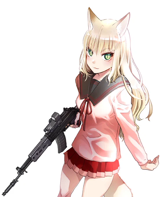 8月発売のコミックス15巻から口絵のAK12黙ってりゃホント美人なんだよ、AK12(笑) 