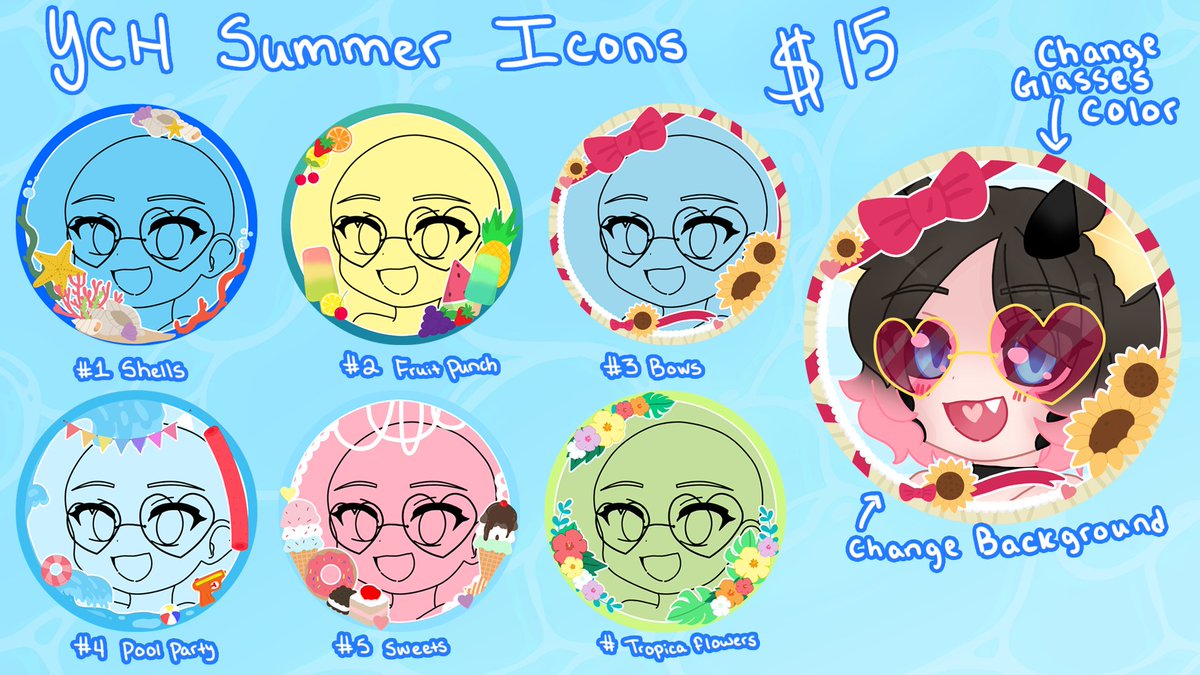 CheckyNyanChan's tweet photo. I have a new YCH Icon commish open on my #VGen!
💖$15 USD
🧡Pick a frame!
💛Customize your background
💚💚https://t.co/YWkXAnt8vr💚💚
(Not a base to use)
#VGenComm #VGenComms #vgencomsopen #art https://t.co/vhUscpDNuJ
