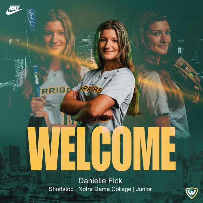 DIISoftball's tweet photo. Four Notre Dame College Transfers Have Now Found New Homes
@DanielleFick2 - @WayneStateSB 
@gracefisher133 - @WayneStateSB 
@KaitlynMazzocc - @UCArrows 
@destany_blake - @Barton_Softball https://t.co/OBtr12zoER