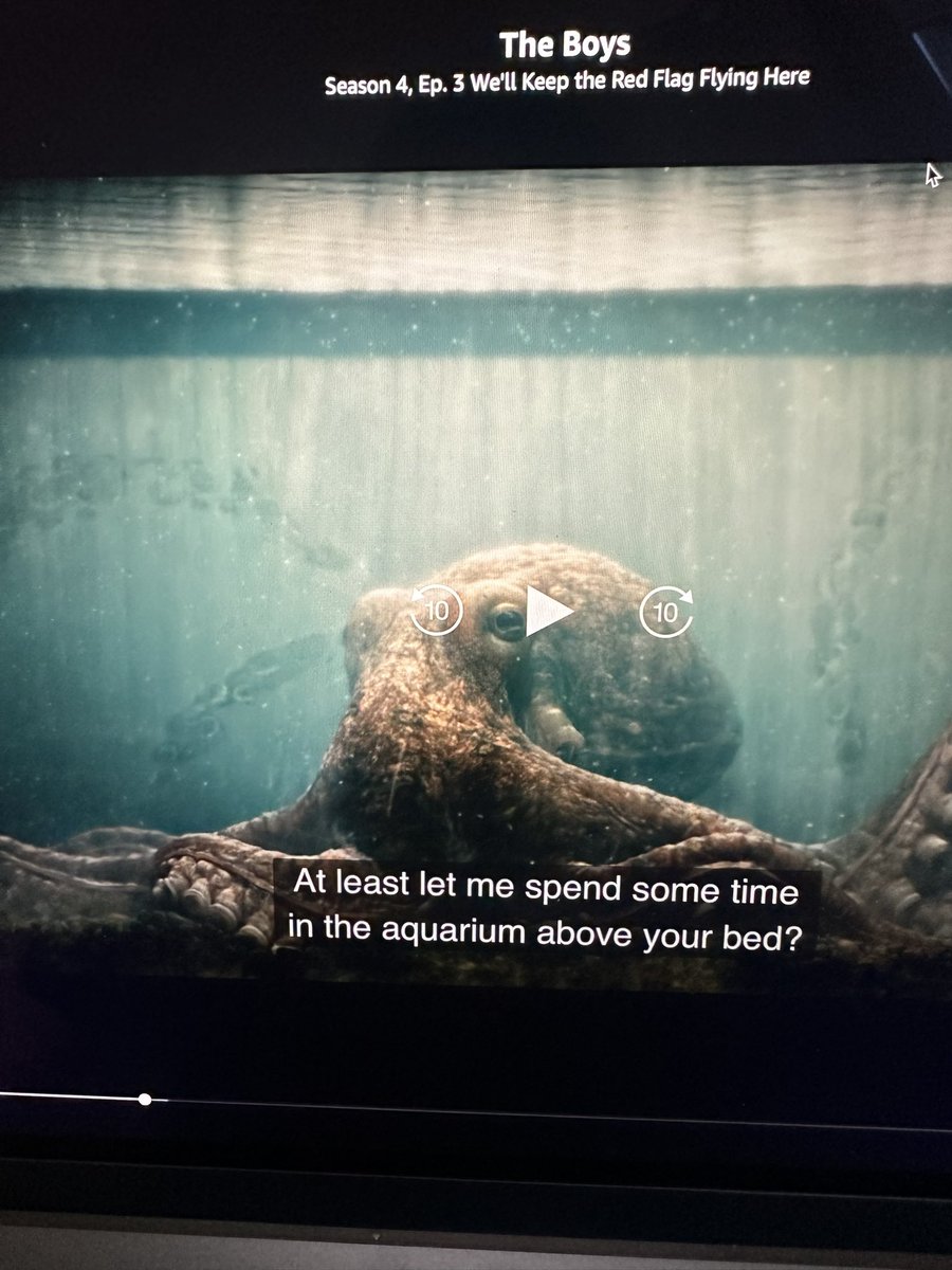 kymcart's tweet photo. Tilda Swinton being this fucking octopus is killing me 😭😭😭 #theboysseason4 https://t.co/cFMR2JqT89