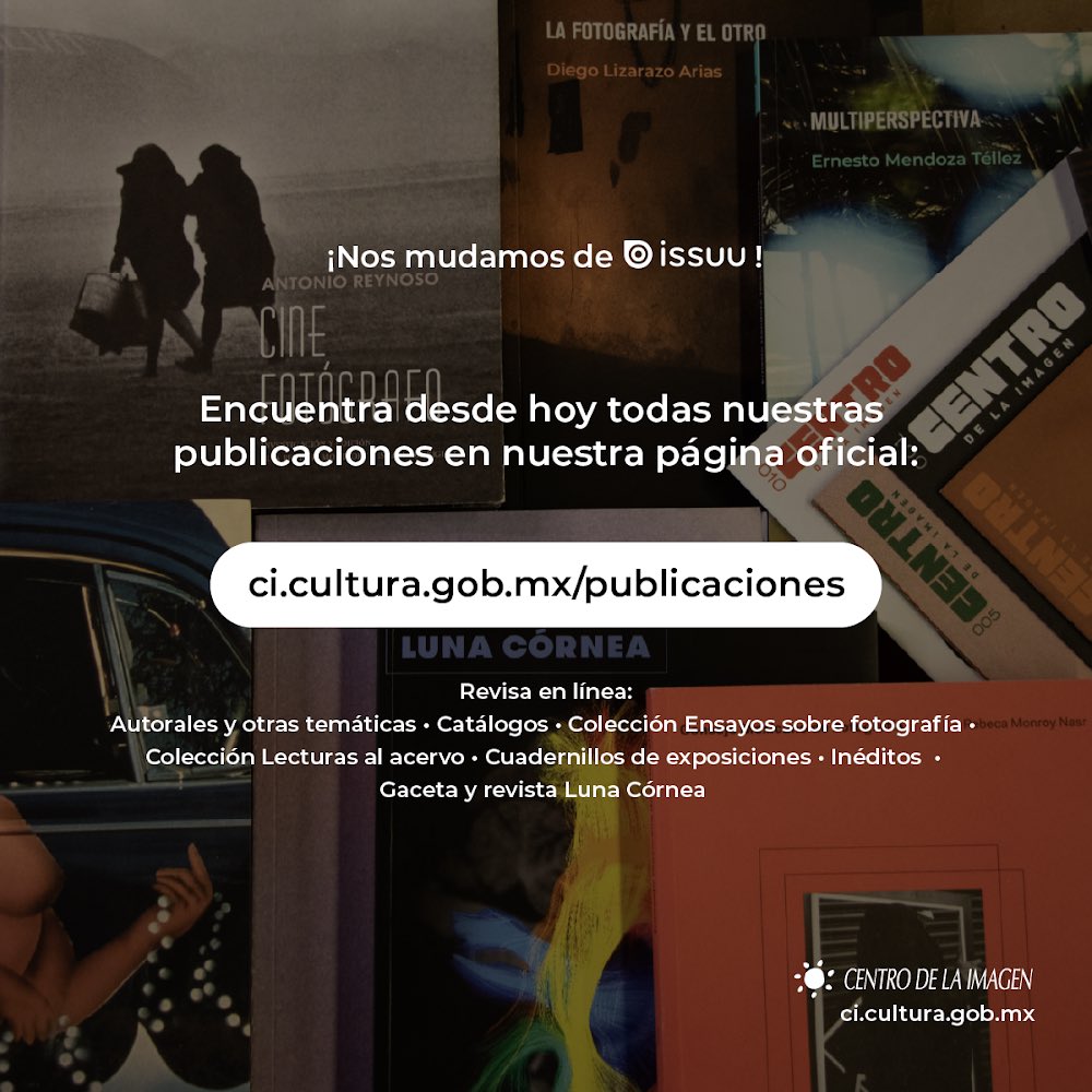 cimagen's tweet photo. ¡A partir de ahora puedes consultar todas las publicaciones del CI en nuestro sitio web! 📖😱

Dale clic y descubre libros autorales, inéditos, cuadernillos y catálogos de exposiciones, ensayos sobre fotografía, los números de Luna Córnea y mucho más
👉 https://t.co/d8pfEIw3Yw https://t.co/EUPWMRKyI9
