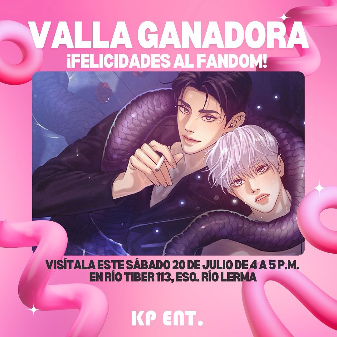 ¡Gracias por votar! 💖🥰 Felicidades al fandom de PEARL BOY por llevarse la victoria 🥳✨

Recuerden que podrán visitar la valla este sábado 20 de julio de 4:00 a 5:00 p.m. en Río Tiber 113, ¡estará disponible sólo por una hora! 

Manténganse al pendiente de nuestras redes 😍💖💕