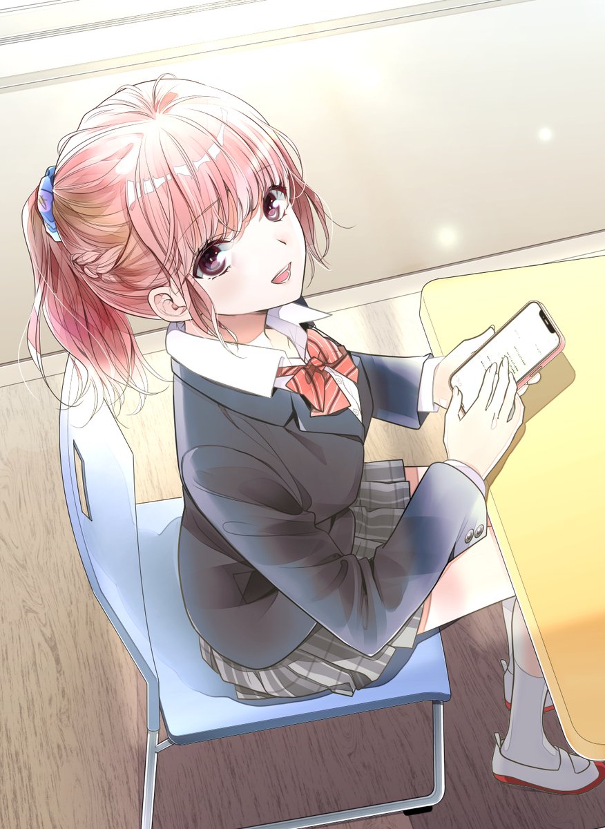 「一日遅れ #ポニーテールの日 」|大島永遠🐾 きみがロ①巻＆大親友⑥巻のイラスト