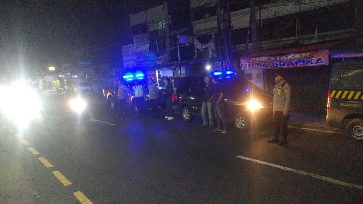 Operasi Cipta Kondisi Blue Light Patrol Personil Polsek Ciputat Timur dipimpin Pawas IPDA Udin, Senin 08/07