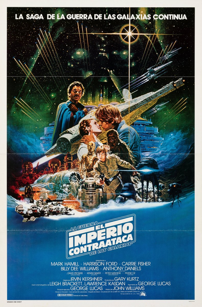 Spanish-language poster for "The Empire Strikes Back." Artwork by Noriyoshi Ohrai.