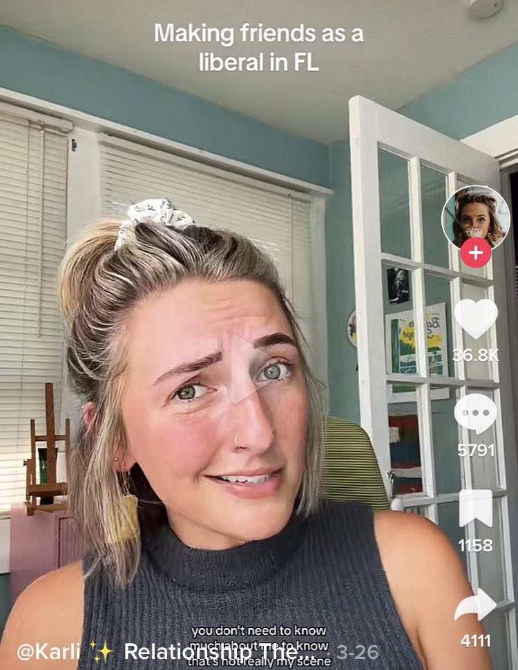 NinelivesM's tweet photo. @libsoftiktok Remember this girl who got triggered by Trump being at the UFC fight she went to?🤡🤡🤡🤡 https://t.co/DNlpHat53k