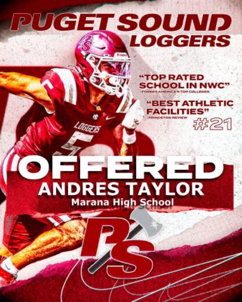 mrandrestaylor's tweet photo. After a great conversation with Coach Schmidt @LOGGER_LBCOACH I’m excited to receive an offer from @P_S_football!

@MaranaFB @CoachSteward__ @SOAZFootball @gridironarizona @JavierJMorales https://t.co/8Gud8Wp13c