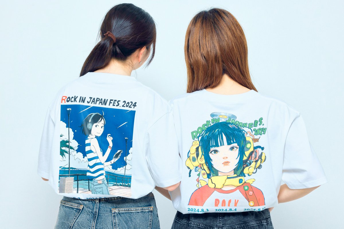ROCK IN JAPAN FES. 2024📣 昨年に続いてグッズTシャツのイラストを