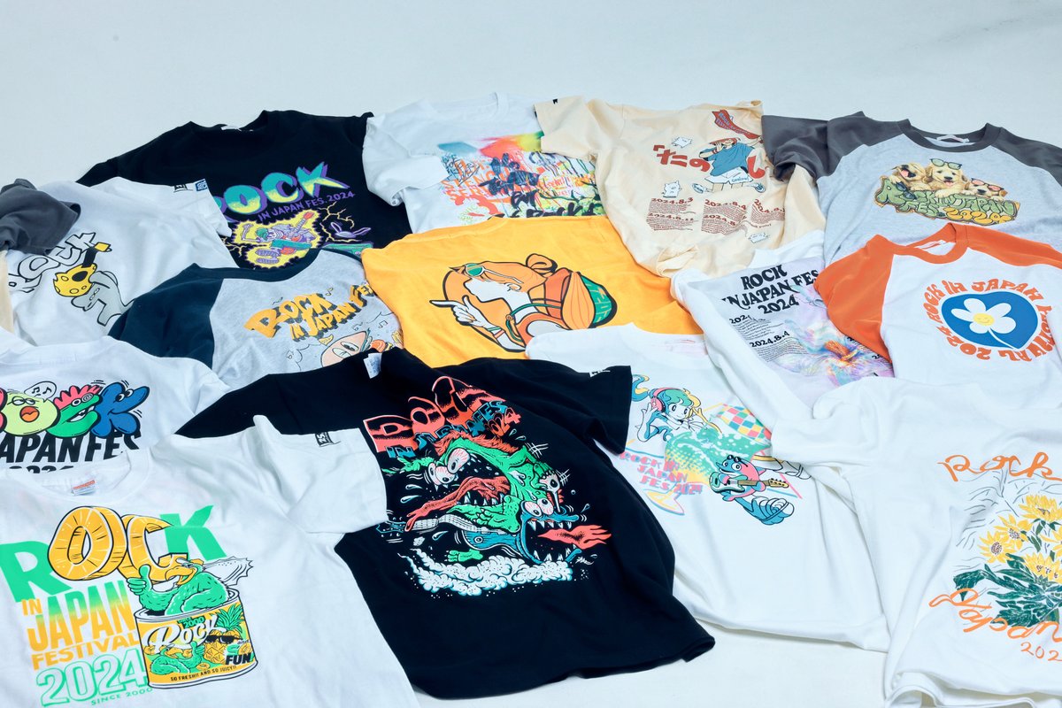 ROCK IN JAPAN FES. 2024】 グッズ紹介記事 第②弾を公開👕✨ 《全18種