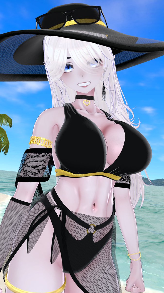DubzyRose's tweet photo. "enjoying the view cutie."🌊⛱️
#ラシューシャ 
#Lasyusha
#HERO2POI https://t.co/D3XH0qLA7B