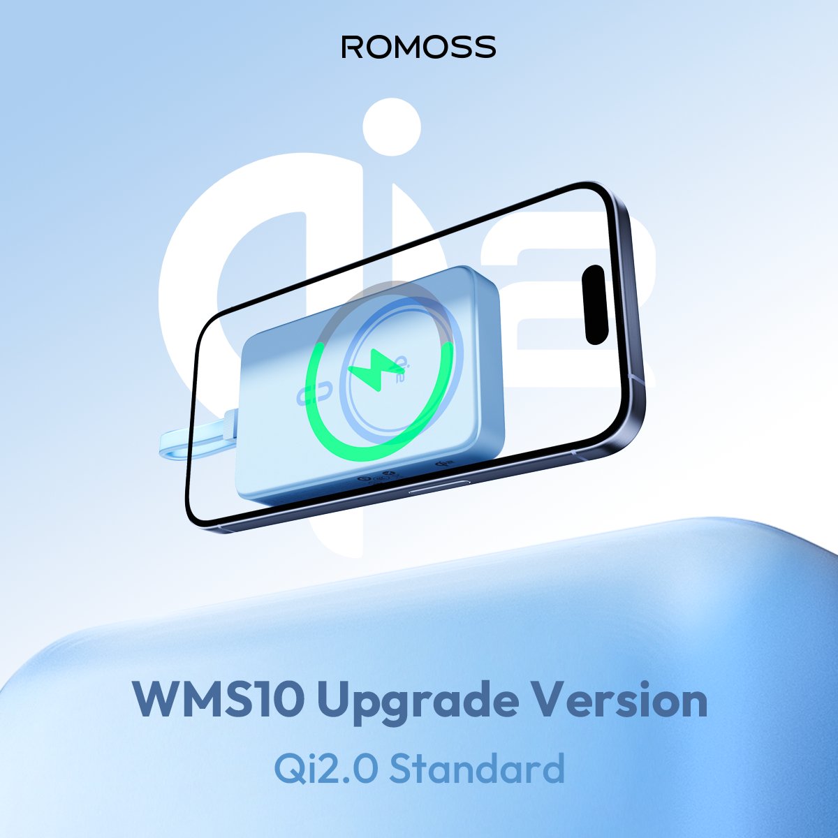 romoss_official's tweet photo. The NEW upgrade version of WMS10 is equipped with the latest Qi2.0 standard, enabling significantly faster 15W wireless power delivery.

#romoss #romosspowerbank #powerbank https://t.co/KP5Gr5yniW