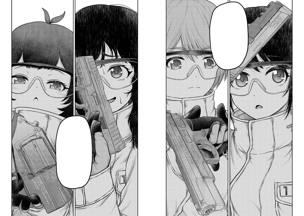 【新人たちの拳銃】
新人が持たされる拳銃も各自が好みで選びます。
だいたいの子は値段となんとなくで決めます。
もちろん性能やら価値やら分かって使っている子もいますが、
メンテナンス性や弾の口径すら分かってない子が多いです。
その辺は施設側で管理するので問題ないようですね。 