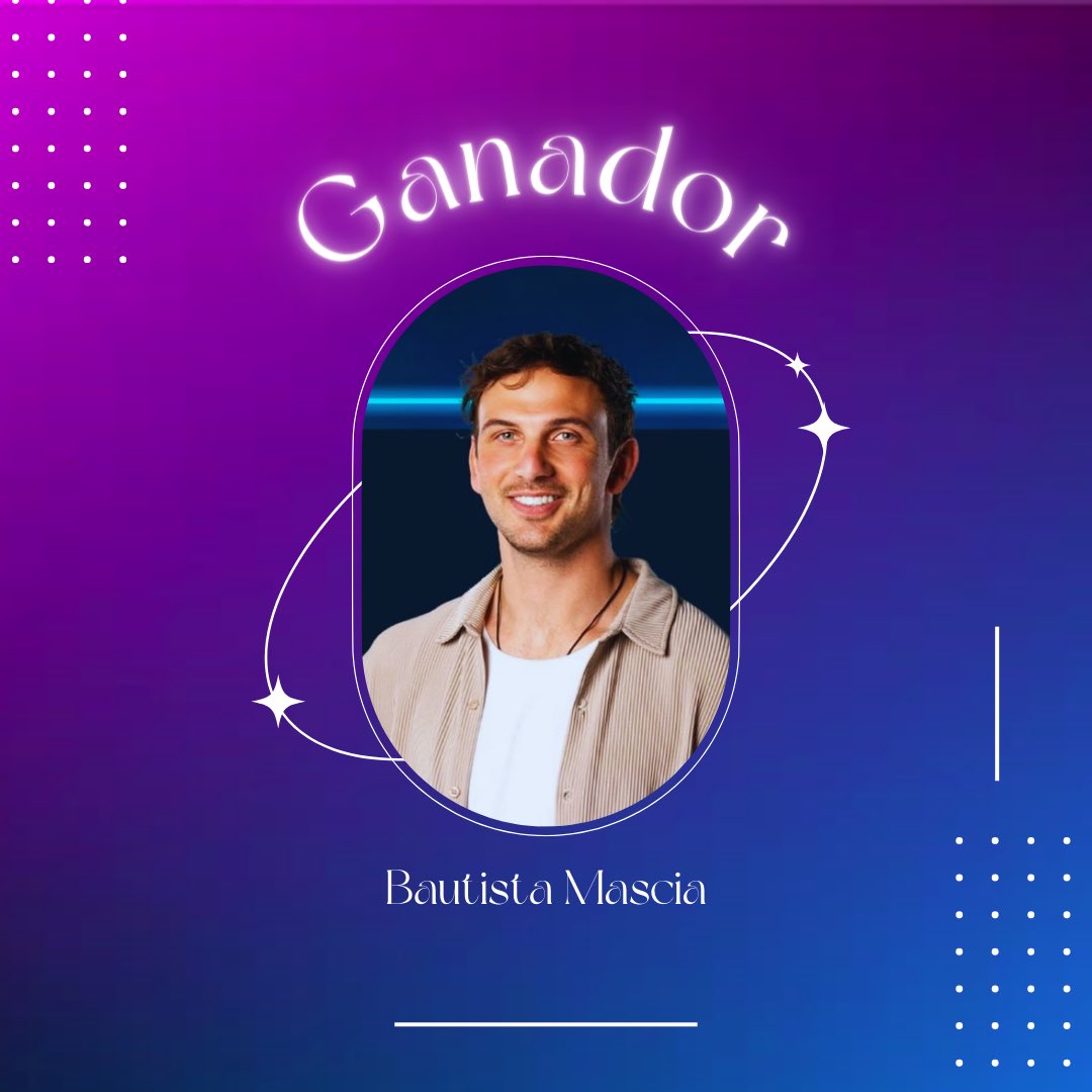 👁️ EL GANADOR DE #GRANHERMANO ES BAUTISTA