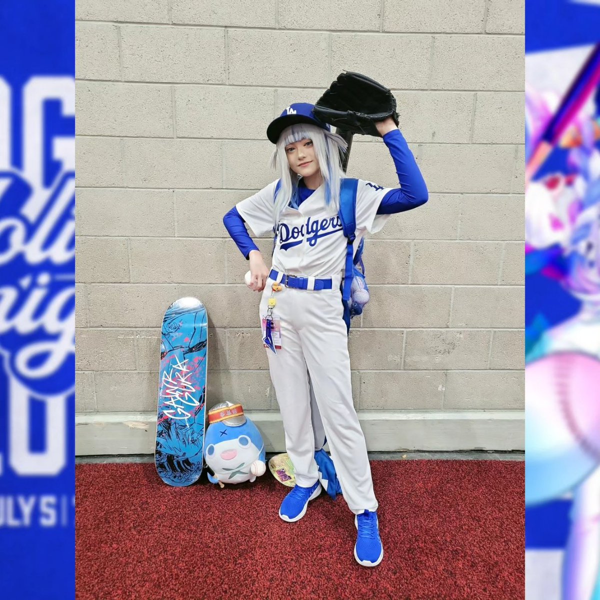 jueru_chann's tweet image. #animeexpo2024 day 2 as baseball Gawr Gura!!! Domo Same desuuuu!! 🦈⚾️ Dodgers W!! #Hololive W!!!
Thank you for everyone who took a photo with me!!! ♡
#HololiveDodgers⚾ #HololiveDodgers #holonight #gawrgura #hololivemyth #holomyth #baseball