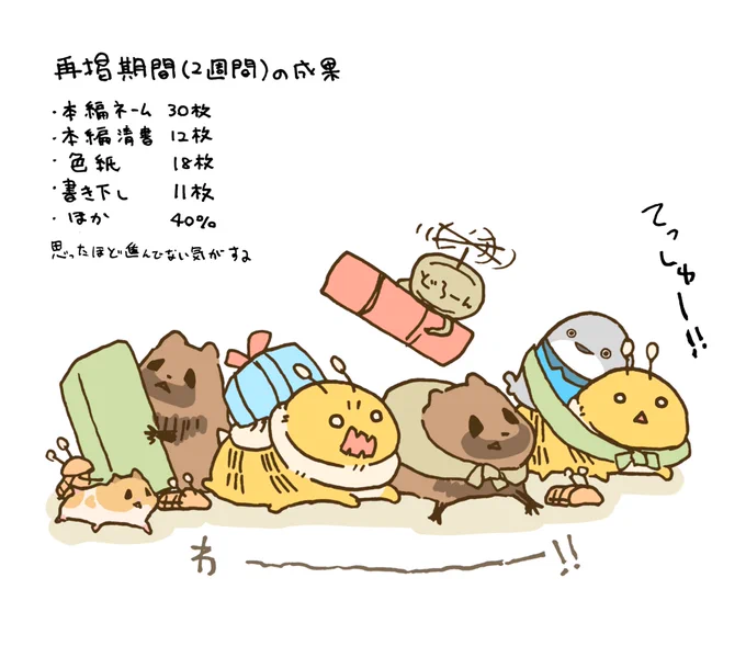 おまけ(成果報告)
本編のストックはそんなにできませんでした 