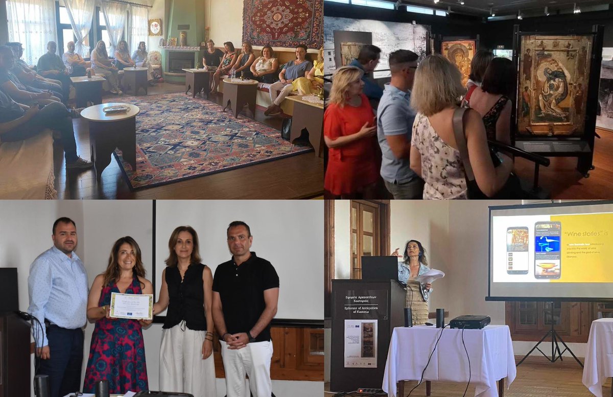 GRinStrasbourg's tweet photo. 🍷 A 3-day meeting of the members of the @coe 🍇 #IterVitis Cultural Route successfully concluded in #Kastoria (Western Macedonia, 🇬🇷) in the presence of @emanuelapanke, co-organised by the @cultureGR (Int'l Relations & 🇪🇺 Directorate) and the Ephorate of Antiquities of Kastoria. https://t.co/gNTve6H2Vq
