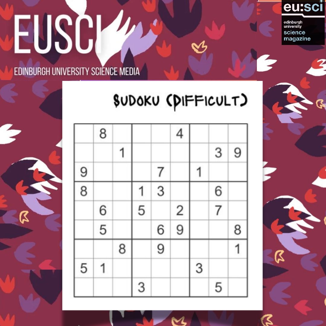 eusci's tweet image. 🌞🧩 Did you know that scientists have identified #Sudoku as a classic meme - a mental virus which spreads from person to person and sweeps across national boundaries? ⛱This summer, keep your brain 🧠 sharp and entertained by grabbing #Issue32 now or solving it online! 🔗 in bio