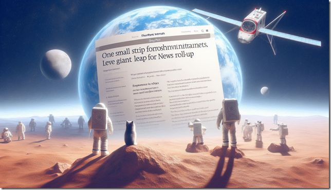One small step for #SharePoint intranets, one giant leap for news roll-up techmikael.com/2024/07/one-sm… #Microsoft365