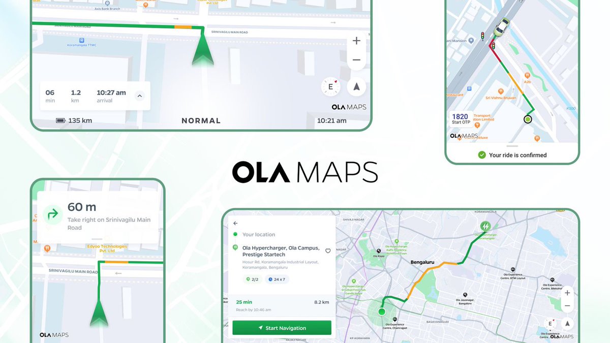 After #ExitAzure, it’s time for 🇮🇳developers to #ExitGoogleMaps! 1 YEAR FREE access to all developers to Ola Maps on <a href="/Krutrim/">कृत्रिम</a>, more than ₹100Cr in free credits! maps.olakrutrim.com 

We’ve been using western apps to map India for too long and they don’t get our unique