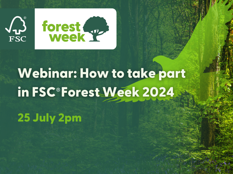 📢Calling all UK FSC certificate &amp; licence holders 

🌳Join us on 25 July to find out all you need to know about #FSCForestWeek and how you can take part.

Register here: uk.fsc.org/newsfeed/webin…