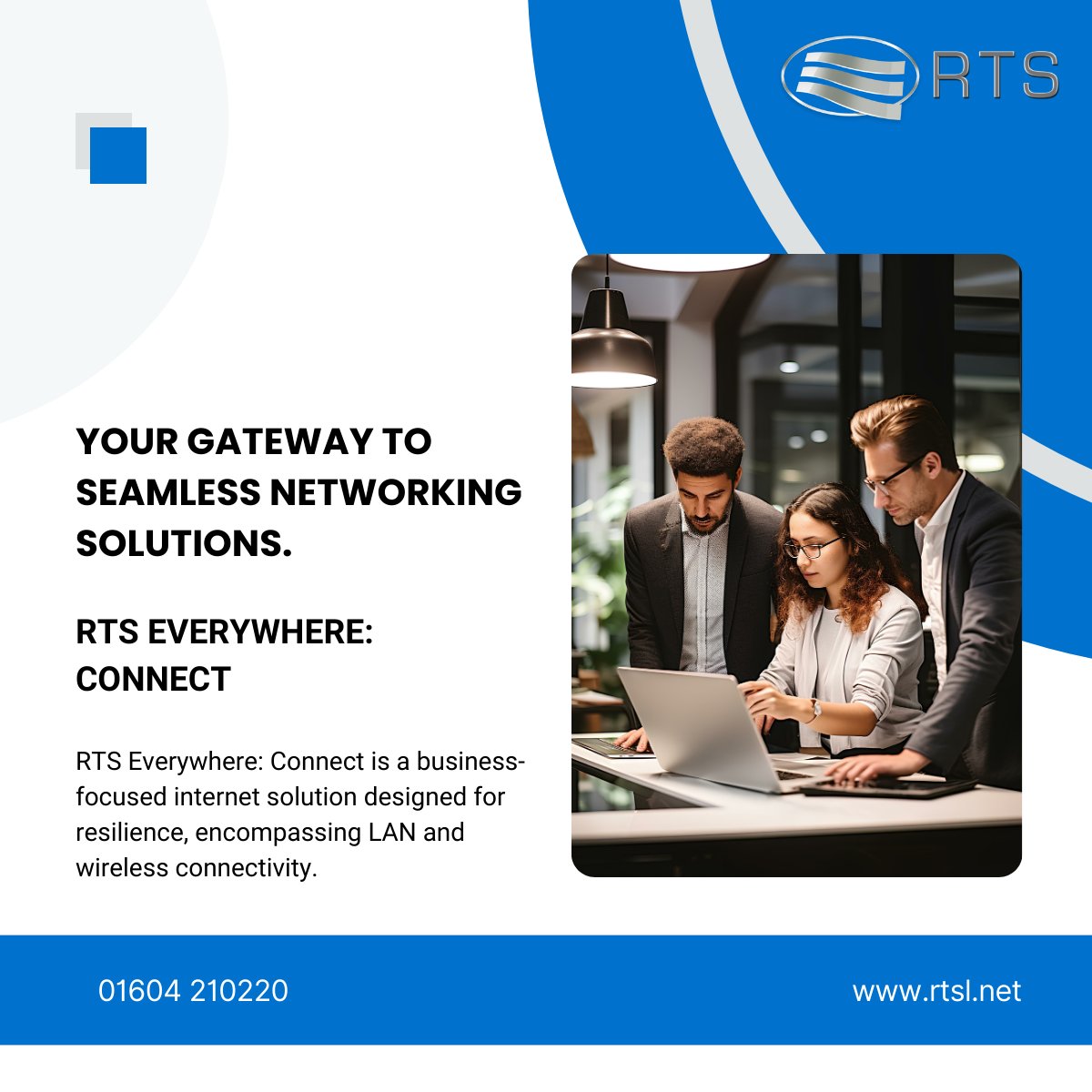 RTS Everywhere: Connect.   

Whether you're a small business, a bustling enterprise, or an ambitious startup, our services are tailored to your unique connectivity needs.  

Find out more: 
rtsl.net/rts-everywhere…

#BusinessSuccess