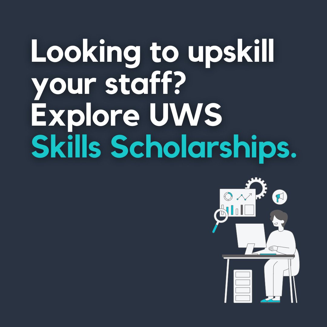 UWS_CPD's tweet photo. Minimal staff development budget? 🤏🏽😬
Our Skills Scholarships allow new students to undertake a UWS CPD module at no cost.
Find out more👇🏽:
https://t.co/pKMTt6BAxc
#StaffDevelopment #StaffTraining #HRTwitter #ProfessionalDevelopment #CPD https://t.co/mzsWIAC0Gp