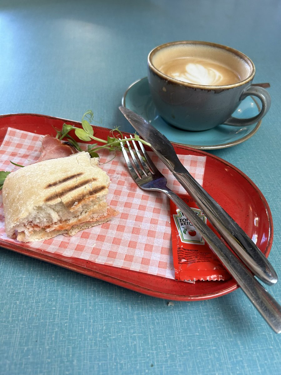 Started the week with another blood test, so it seems only fair to have a latte and bacon roll afterwards.