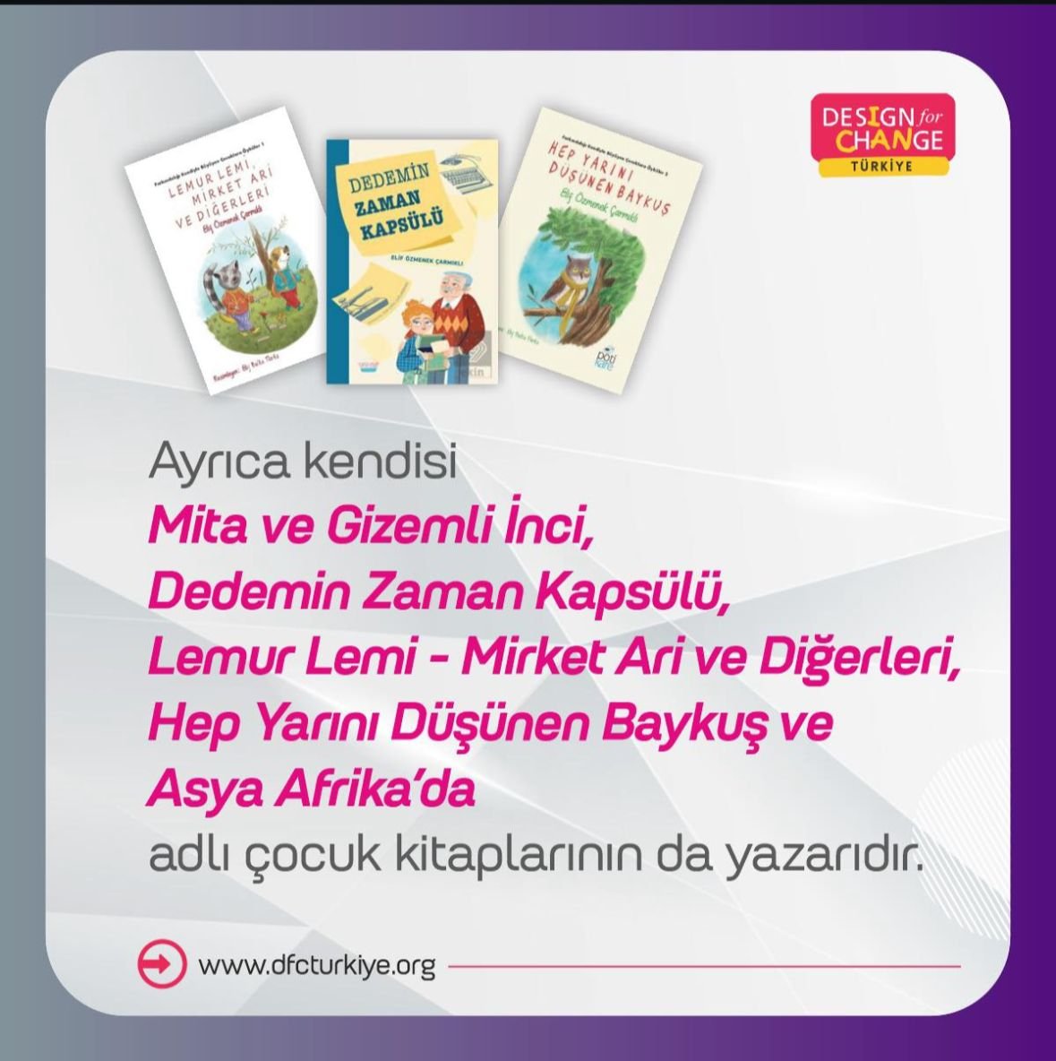 DFC Türkiye Temsilcimiz Elif Özmenek Çarmıklı ile tanışın! 🌍🇹🇷

#DesignForChange #DFC #dfcschooltr