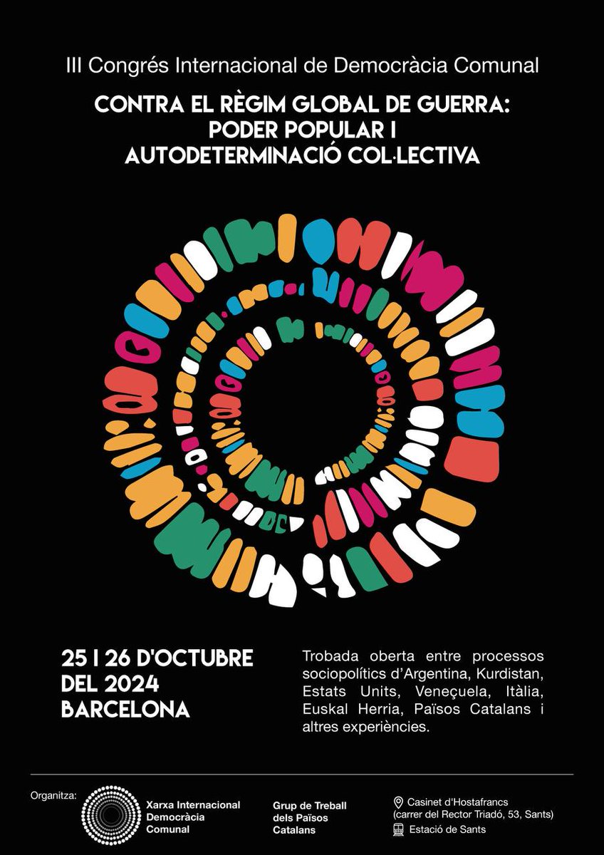 Per a reduir el feixisme a les seves cendres, cal transformar el sistema econòmic i polític que el fomenta. I construir una nova societat que descansi en el poder popular i l'autodeterminació col·lectiva. Llancem la convocatòria pel Congrés Internacional de la Democràcia Comunal!