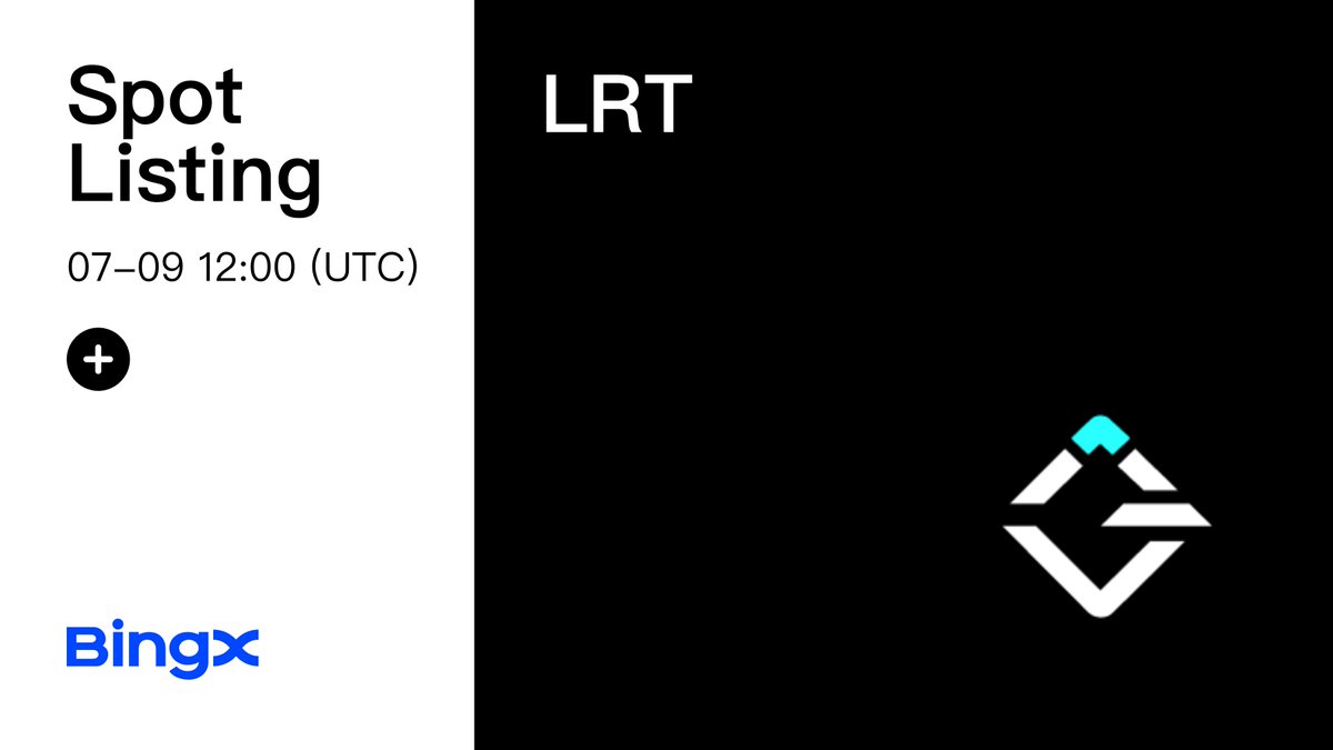 BingXOfficial's tweet photo. 📢  LandRocker(LRT) Coin Will Be Listed on BingX Spot @landrocker_io 

Deposit: 2024-07-08, 12:00 (UTC)
Trading: 2024-07-09, 12:00 (UTC)
Withdrawal: 2024-07-09, 12:00 (UTC)

https://t.co/mq4aW59cZ9 https://t.co/5aT3PyKG0G