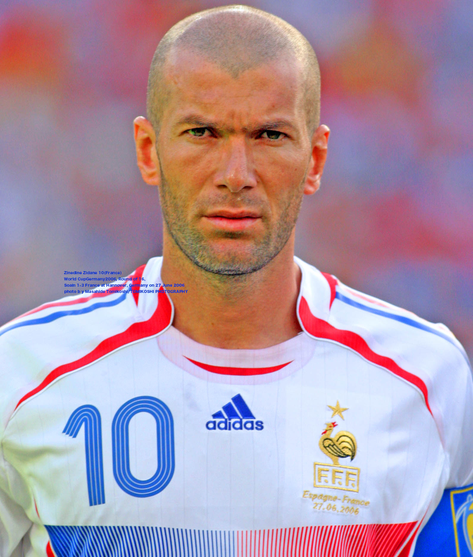 2006-07 France Home Shirt Zidane #10 - 8/10 - (L)