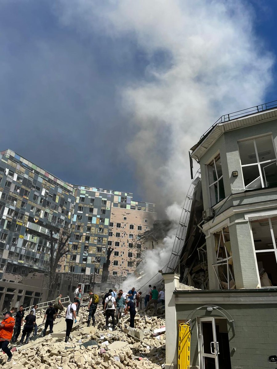 Russian terrorists have once again launched a massive missile attack on Ukraine. Different cities – Kyiv, Dnipro, Kryvyi Rih, Slovyansk, Kramatorsk. More than 40 missiles of various types. Apartment buildings, infrastructure, and a children's hospital have been damaged.

All