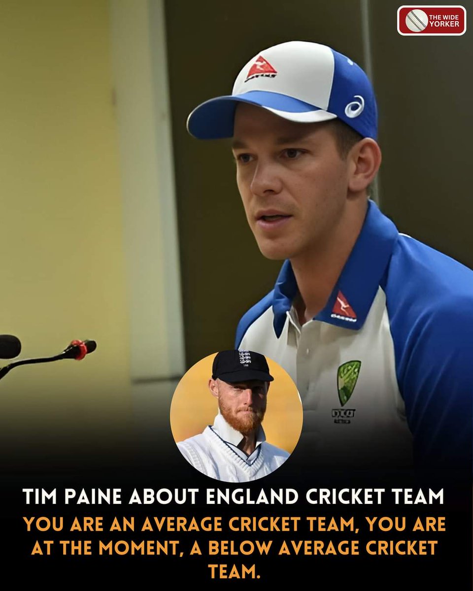 Farzi_Fan1996's tweet photo. #EnglandCricket
Tim paine call England a nothing team.
#WeAreEnglandCricket #englandcricket #barmyarmy #aussies #aussiearmy #TimPaine #BenStokes #Ashes #ENGvsAUS https://t.co/2dKc8xkuNN