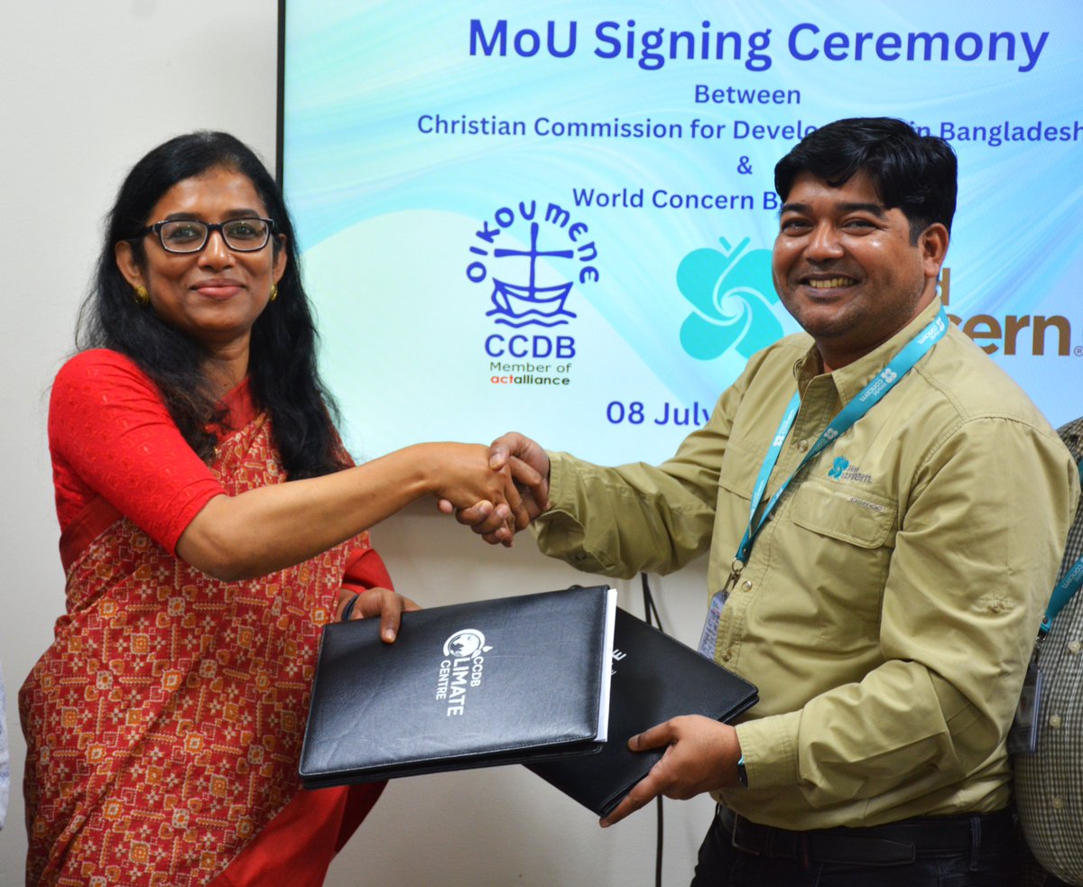 CCDB Partners with World Concern Bangladesh!

We're excited to announce our new collaboration with World Concern Bangladesh! 

#CCDB #WorldConcernBangladesh #Partnership #ClimateAction #CommunityDevelopment