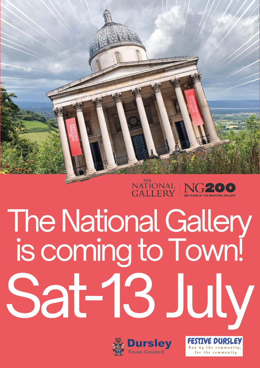 The National Gallery Art Road Trip is coming THIS WEEK!
The art studio will be here from 13th - 28th July with opportunities for people to get involved with the road trip in 4 locations around the county. No need to book, just drop in!

creategloucestershire.co.uk/ng-200
#ng200 #createlocal