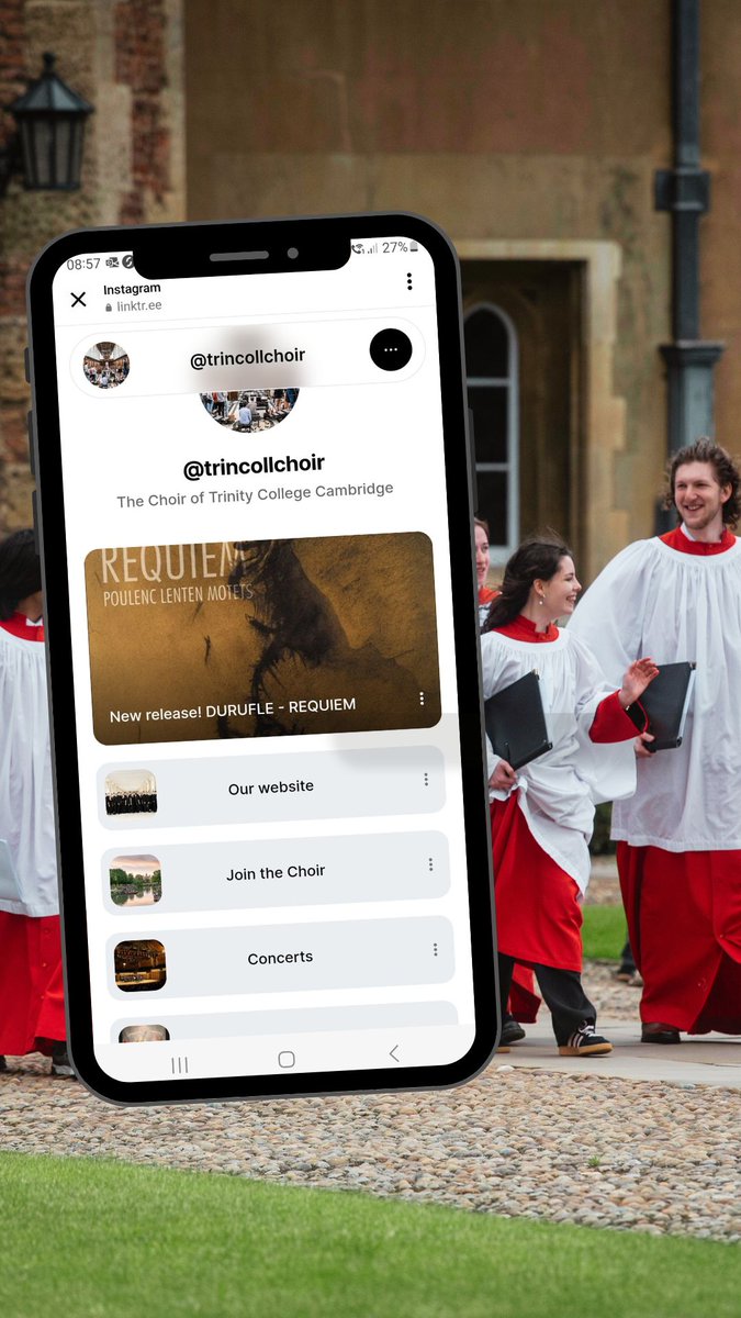 Job alert! 

We're looking for a new Choir Administrator to manage our audio-visual activities, social media channels and music library, and support the Choir and its activities.

trin.cam.ac.uk/vacancies/choi…

🏵️
