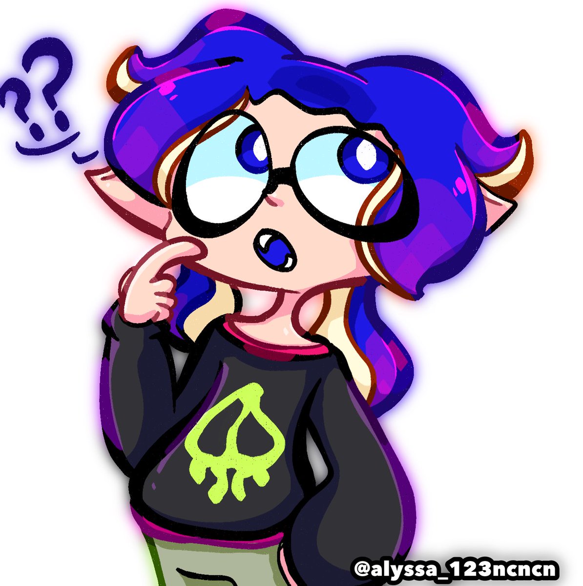 Alyssa_123ncncn's tweet photo. 小小的畫一下🤏💙✨
#splatoon #splatoonband #squidsquad https://t.co/6xYdfEIGCS