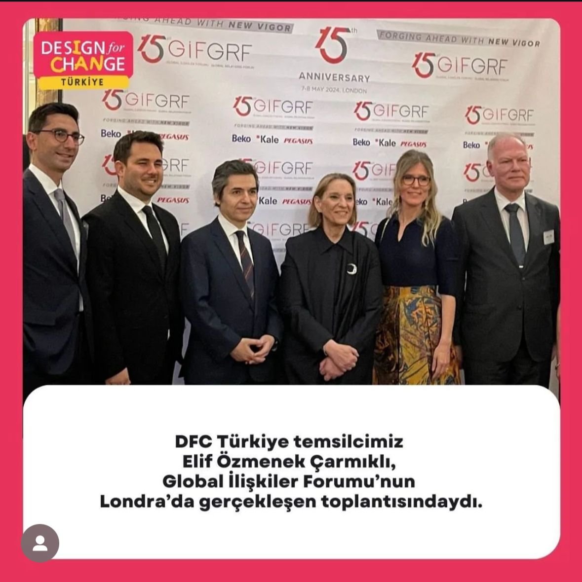 🌐✨“Londra’da gerçekleşen Global İlişkiler Forumu’nun toplantısında bir araya geldik. DFC Türkiye’nin temsilcisi olarak, dünya genelindeki yenilikçi liderlerle buluşmanın ayrıcalığını yaşadım! 🇬🇧🤝