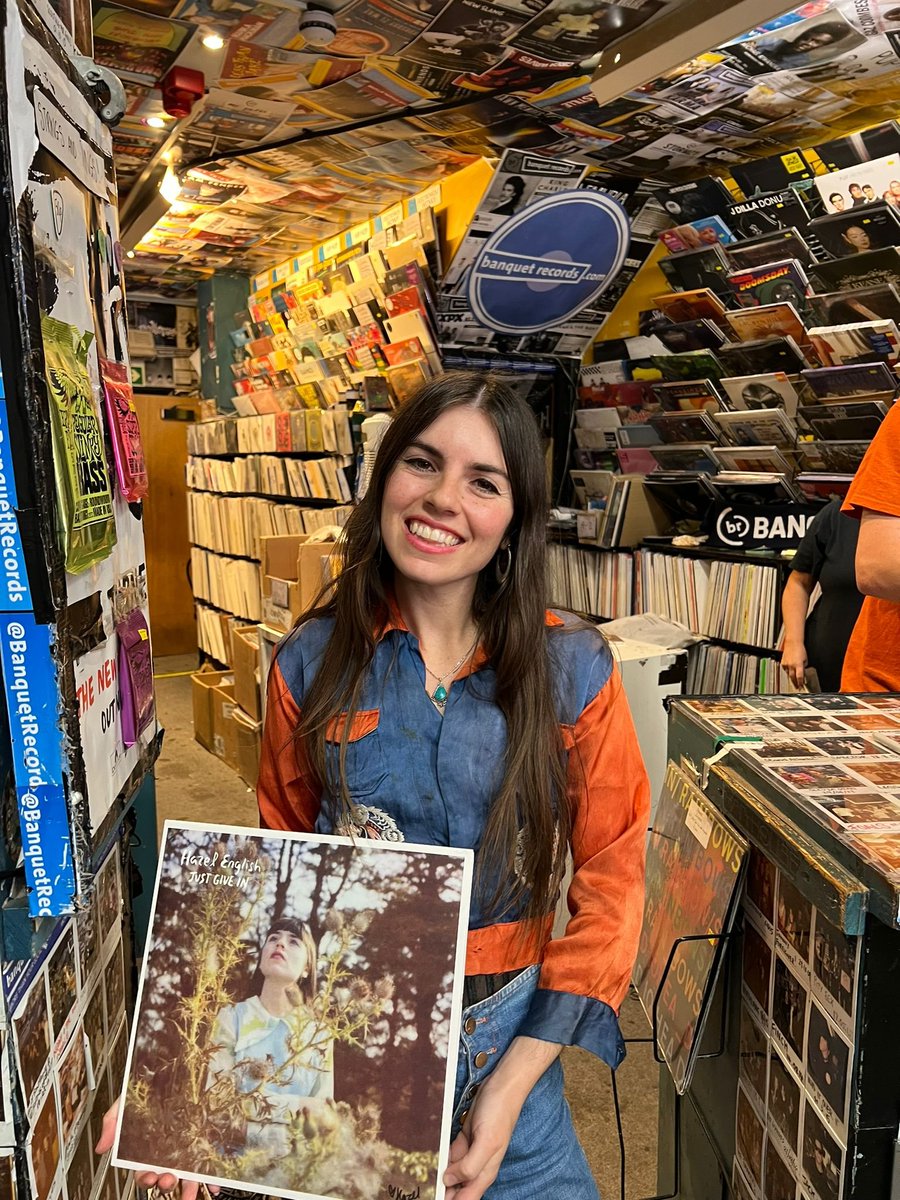 ✍️ HAZEL ENGLISH ✍️

signed copies of the Just Give In / Never Going Home  EP compilation at banquetrecords.com/hazel-english/…