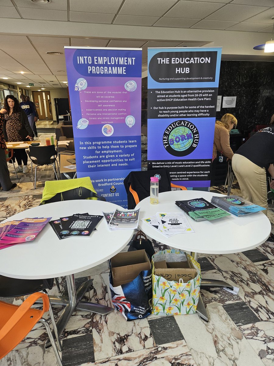 Into Employment Programme (@intoempbradford) on Twitter photo All set up at the PFA Event at Margaret McMillian building. Gotta love a bag for life 🤣 <a href="/sormstudio/">School of Rock and Media</a> All set up at the PFA Event at Margaret McMillian building. Gotta love a bag for life 🤣 <a href="/sormstudio/">School of Rock and Media</a>