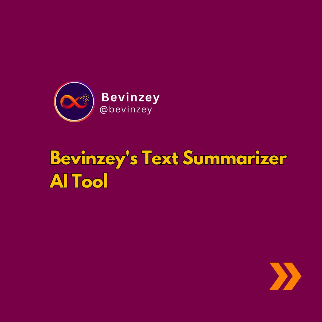 bevinzey's tweet image. Discover Bevinzey's Text Summarizer AI Tool—a game-changer for students and teachers! Save time and enhance learning with quick access to key insights from documents. Learn more about this innovative tool! 🌐💡
#TextSummarizer #AI #EducationTool #ResearchEfficiency #LearningTech