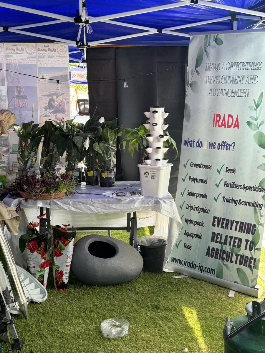 IRADA concluded its 2-day participation in the SME Exhibition organized by the University of Mosul and the Directorate of Agriculture in Ninewa. The event saw great interest in our modern agricultural devices from visitors and organizers alike.

#SMEExhibition #Mosul #agriculture